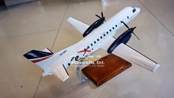 Model of Saab 340 Rex Airlines Aircraft with detailed craftsmanship.